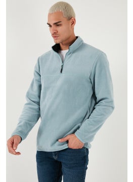 Buratti Regular Fit Anti-Pilling Non-Pilling Standing Collar Thick Winter Raised Polar Fleece Men's Polar 5896700  - Image 4
