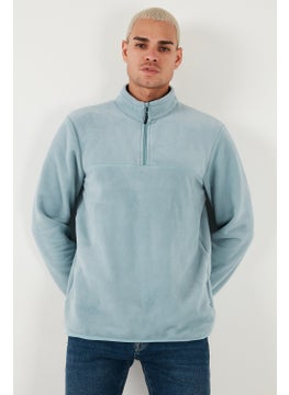 Buratti Regular Fit Anti-Pilling Non-Pilling Standing Collar Thick Winter Raised Polar Fleece Men's Polar 5896700  - Image 5