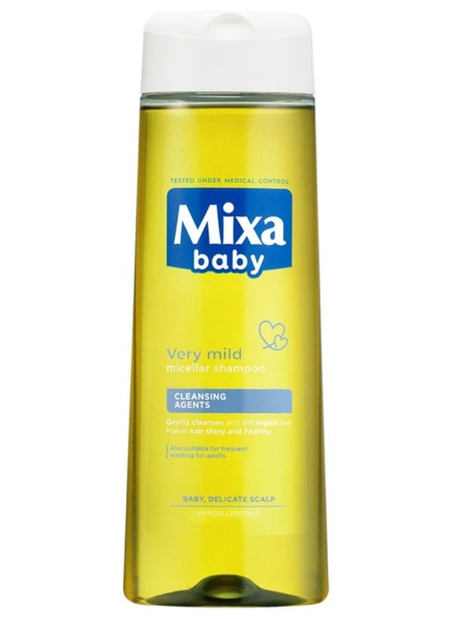 شامبو ميسيلار لطيف جدًا للأطفال بعوامل التنظيف، ينظف الشعر بلطف ويفك تشابكه ليصبح لامعًا وصحيًا 300 مل