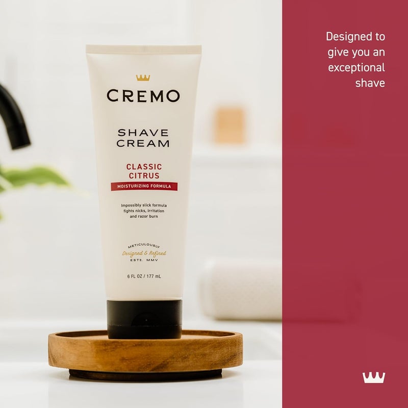 Cremo Barber Grade Original Shave Cream, Astonishingly Superior Ultra-Slick Shaving Cream Fights Nicks, Cuts and Razor Burn, 6 Oz - Image 1