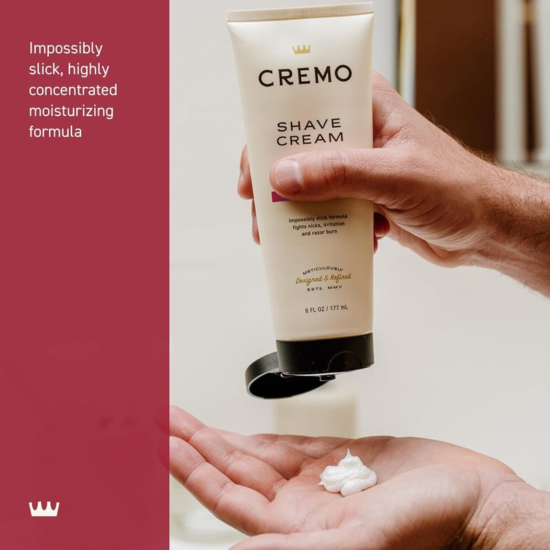 Cremo Barber Grade Original Shave Cream, Astonishingly Superior Ultra-Slick Shaving Cream Fights Nicks, Cuts and Razor Burn, 6 Oz - Image 3