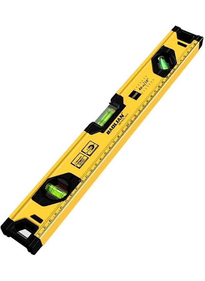 promass Spirit Level, Aluminium Alloy 400mm/16 Inch Shock Proof Torpedo Level Tool, with Magnetic Base and 3 Bubble Vials, Durable and Accurate Leveling for Construction and DIY Projects, Yellow - pzsku/ZC1F7DCF5F1B7CE7709BDZ/45/_/1741039145/1a440cc4-e68f-45d9-93de-13384f00c8f7