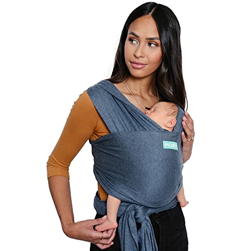 Moby Wrap Evolution Baby Carrier, Denim Color - Image 3