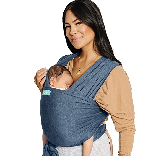 Moby Wrap Evolution Baby Carrier, Denim Color - Image 1