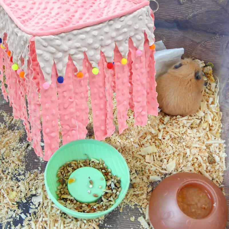 Small Animal Hanging Bed Corner Tent Soft Fabric Hideout Hammock For Guinea Pig Hamster - Image 5