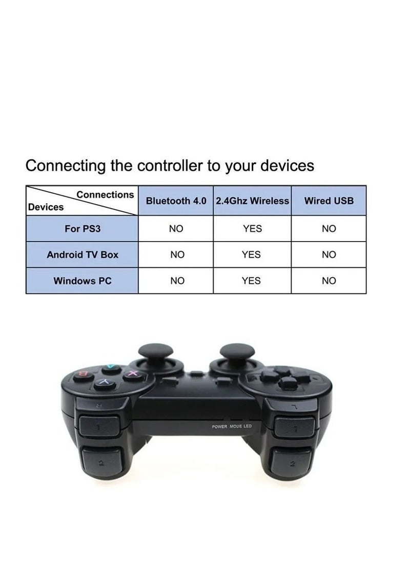 Generic - 2.4G Wireless Game Controller For PS3 Remote Gamepad Joystick For Android Phone/TV Box/M8/GD10 Controle for PC/ Super Console X - Image 1
