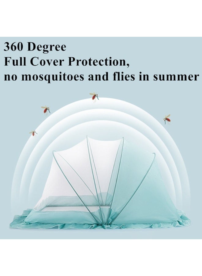 سرير أطفال عالمي قابل للطي، ناموسية، غطاء مانع للضوء للأطفال حديثي الولادة - مصمم خصيصًا للحماية من البعوض - Image 3