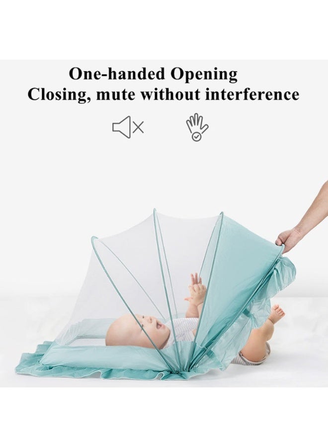 سرير أطفال عالمي قابل للطي، ناموسية، غطاء مانع للضوء للأطفال حديثي الولادة - مصمم خصيصًا للحماية من البعوض - Image 4