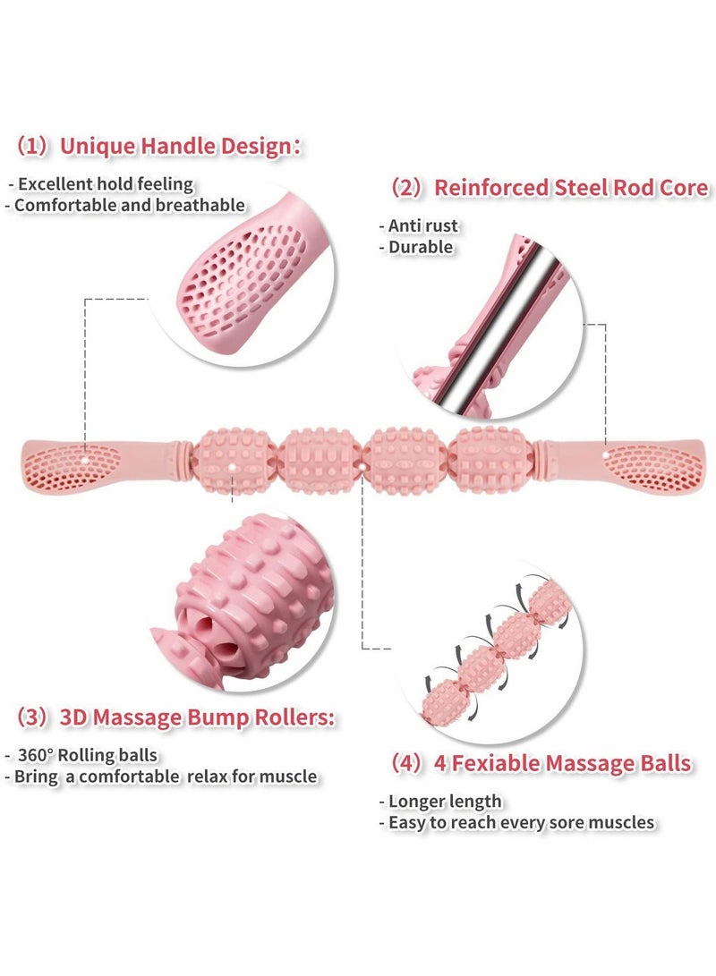 NIBEMINENT Fascia Muscle Roller - Cellulite Massager for and Sore Muscles Neck, Leg, Back, Body Deep Tissue Massage Stick Tools - Image 4
