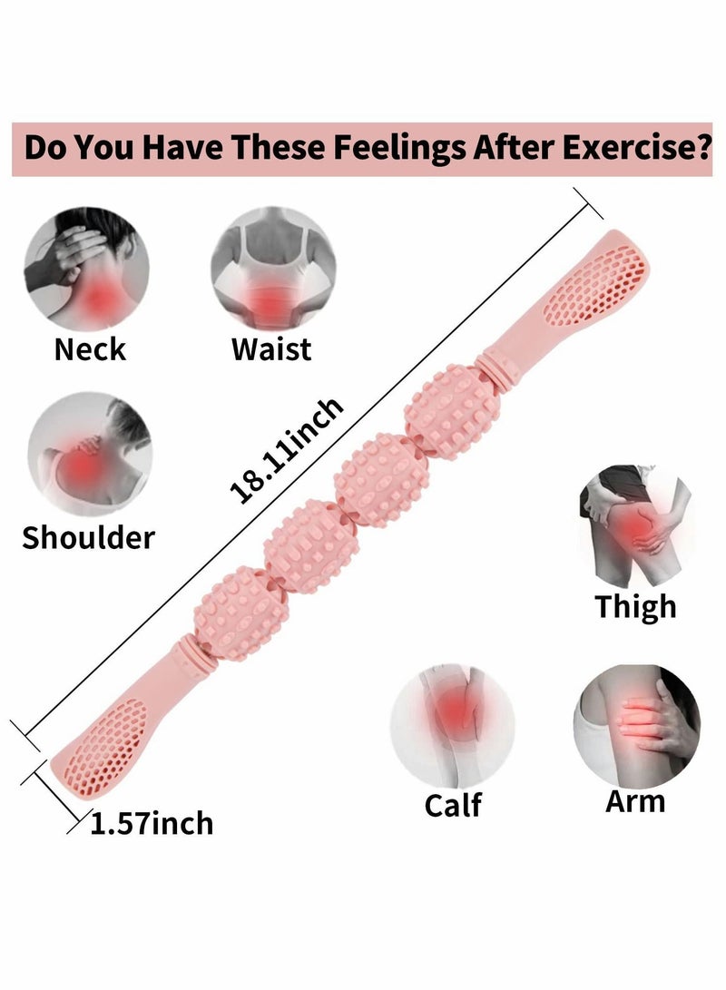 NIBEMINENT Fascia Muscle Roller - Cellulite Massager for and Sore Muscles Neck, Leg, Back, Body Deep Tissue Massage Stick Tools - Image 2