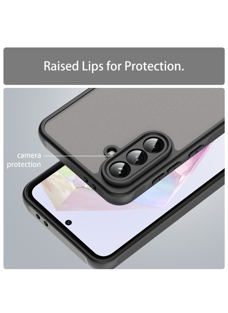 Matte Texture Phone Case for Samsung Galaxy A56 5G Semi Transparent Frosted Shockproof Case Oil Repellent and Waterproof Phone Cover