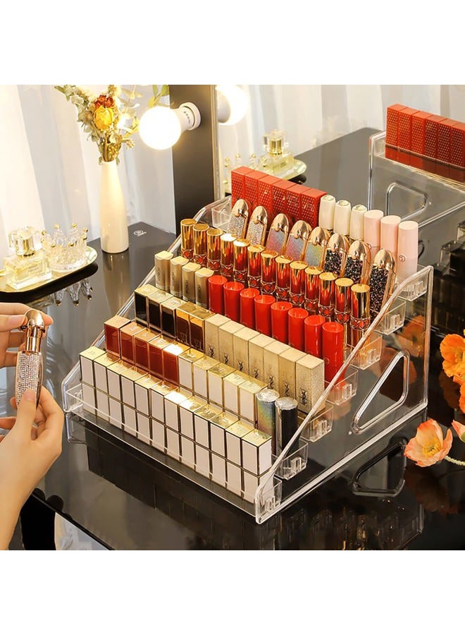 JessLab Nail Polish Organizer Sunglass Organizer, 84 Bottles of 7 Layers Acrylic Display Rack Eyeglasses Storage Essential Oil Holder Cosmetic Display Case Sunglasses Eyewear Shelf Tray  - Image 5