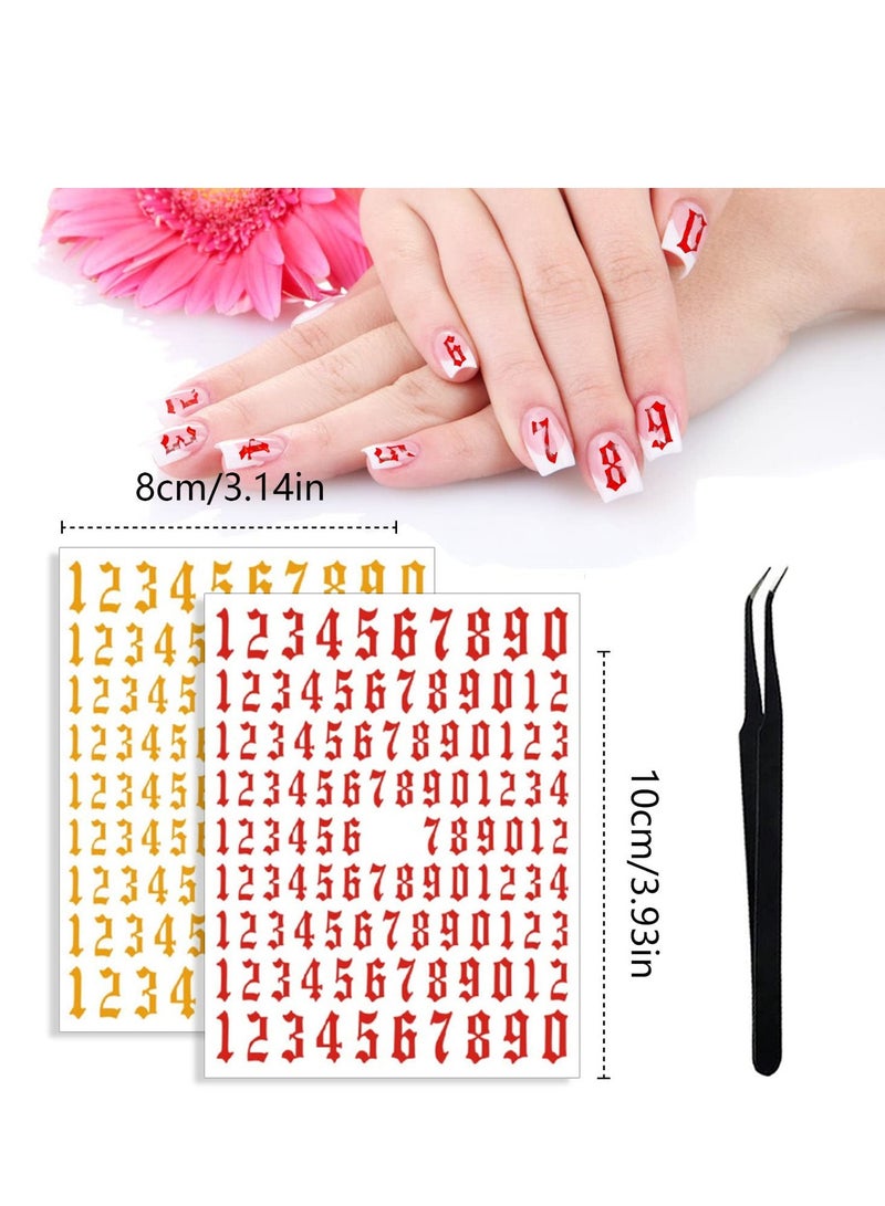 3D Laser Nail Art Stickers - 6 Colors, 2 Sheets, Self-Adhesive with Tweezers for Easy Application - Perfect for Women’s Nail Design - Image 1