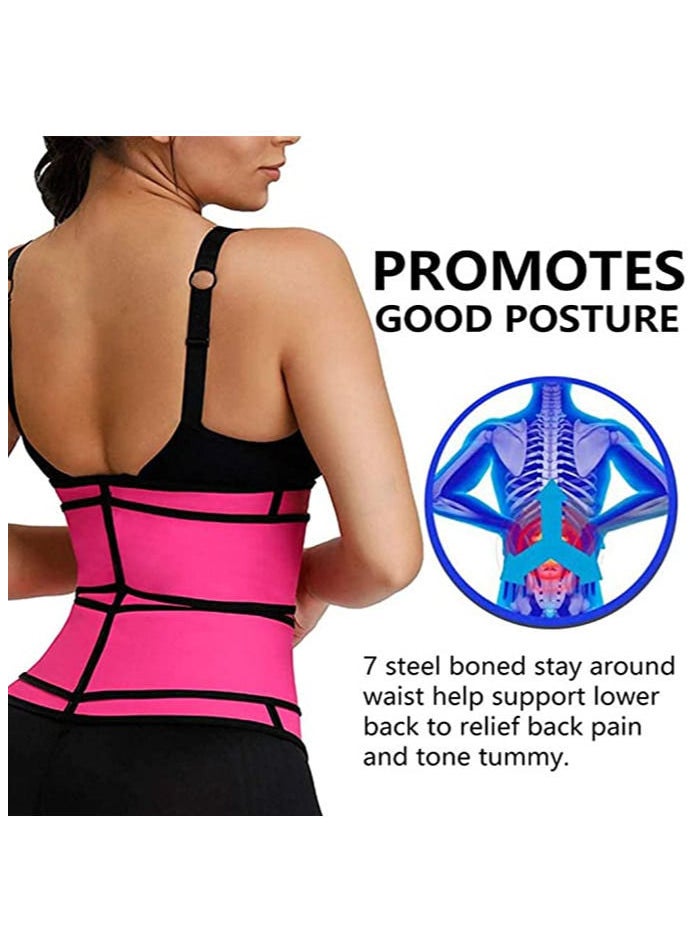 Women Waist Trainer Body Shaper Slimming Belt Corset Shapewear Gym Double Sweat Band Back Support Belly Trimmer - pzsku/ZC1F86ABA6F33C9EA2870Z/45/_/1670493491/c33e1556-0136-402f-94b3-70daa2edaba4