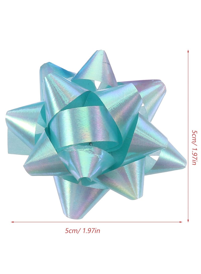 SUNSAR 100Pcs Pull Bows Xmas Bows Large Bows Ribbon Large Bow for Present Christmas Wrap Ribbon Wrap Decoration Christmas Ribbon Clear Tape Christmas Decorations Christmas Bows(Random Color) - Image 2