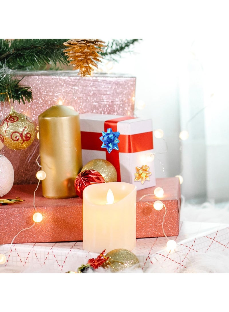 SUNSAR 100Pcs Pull Bows Xmas Bows Large Bows Ribbon Large Bow for Present Christmas Wrap Ribbon Wrap Decoration Christmas Ribbon Clear Tape Christmas Decorations Christmas Bows(Random Color) - Image 4