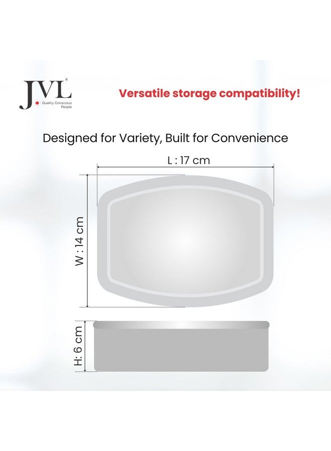 JVL Stainless Steel Leakproof Lunch Box for Kids, Single Layer Tiffin Box for School and Office use with Small Container - Elite - Medium Size - Approximately 500ml - Image 3
