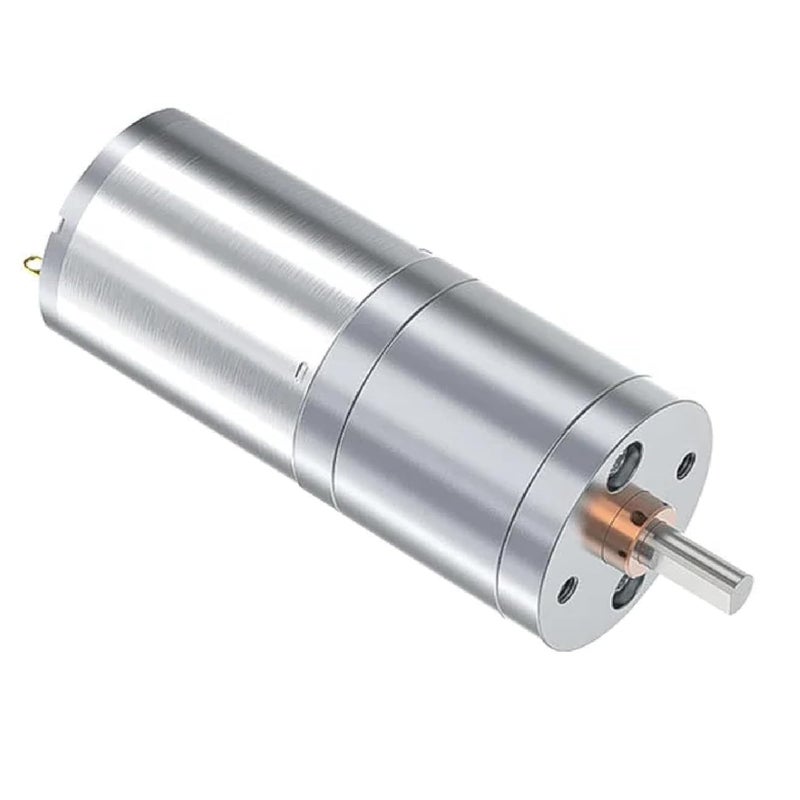 24V 130RPM DC Worm Gear Motor High Torque Reduction 4mm Shaft Silver Aluminum Reversible - Image 2