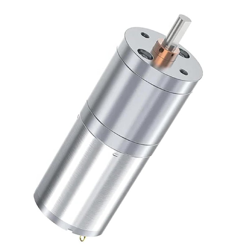 24V 130RPM DC Worm Gear Motor High Torque Reduction 4mm Shaft Silver Aluminum Reversible - Image 4