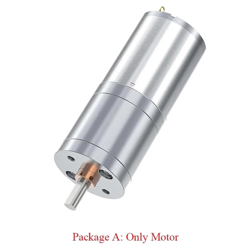 24V 130RPM DC Worm Gear Motor High Torque Reduction 4mm Shaft Silver Aluminum Reversible - Image 5