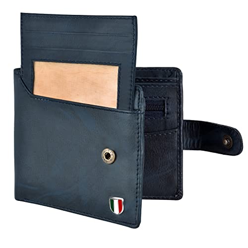 GIOVANNY Faux Leather Men's Wallet (Blue-BLUTNSCRD) - Image 2
