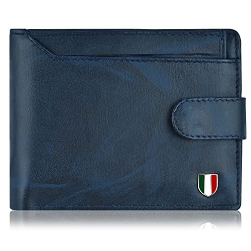GIOVANNY Faux Leather Men's Wallet (Blue-BLUTNSCRD) - Image 1