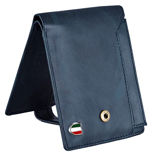 GIOVANNY Faux Leather Men's Wallet (Blue-BLUTNSCRD) - Image 3