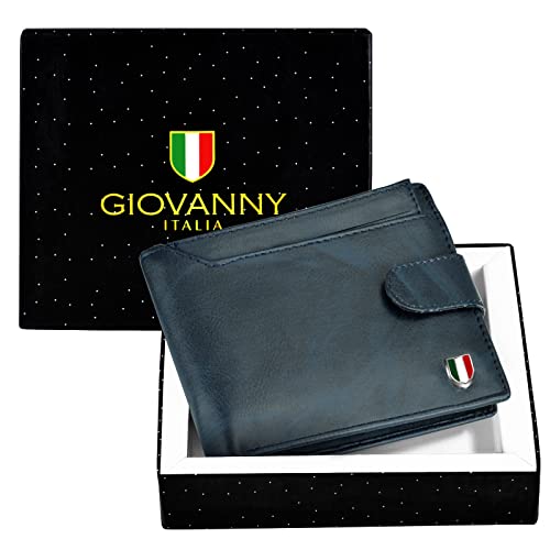 GIOVANNY Faux Leather Men's Wallet (Blue-BLUTNSCRD) - Image 5