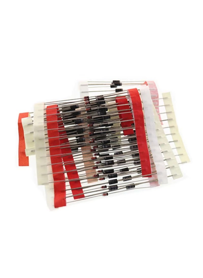 Generic - Diode Assorted Kit 1N4148 1N4007 1N5819 1N5399 1N5408 1N5822 FR107 FR207 Electronic Components - Image 1