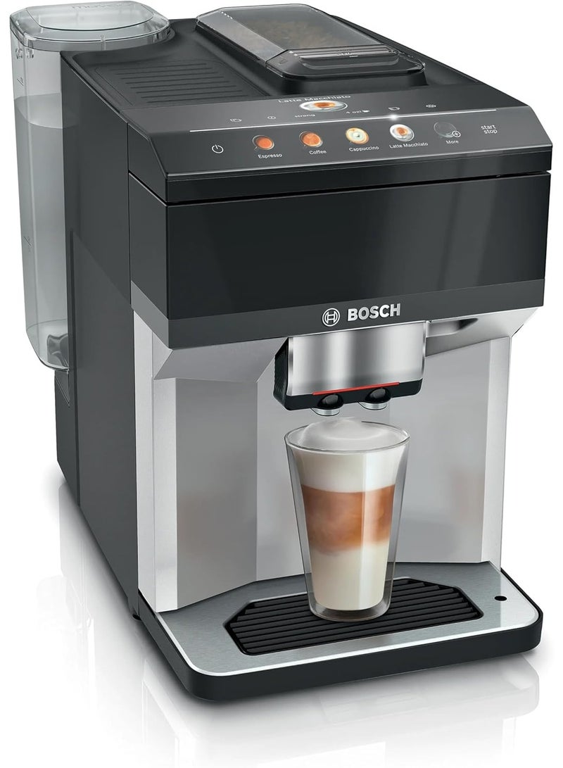 بوش Fully Automatic Coffee Machine - Series 4 Vero Café - 15 Bar Pump - Integrated Milk System - TFT-touch display - OneTouch Function – Black and Silver - TPE40307 1.9 L 1500 W TPE40307 Black and Silver - Image 2