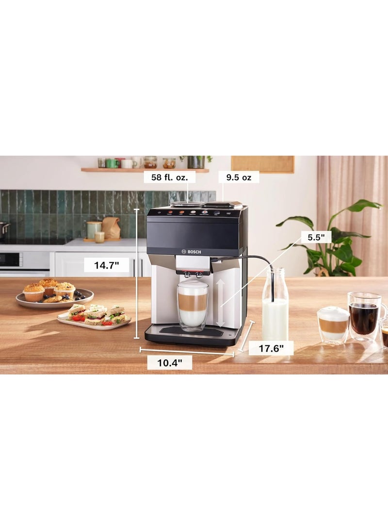 بوش Fully Automatic Coffee Machine - Series 4 Vero Café - 15 Bar Pump - Integrated Milk System - TFT-touch display - OneTouch Function – Black and Silver - TPE40307 1.9 L 1500 W TPE40307 Black and Silver - Image 5