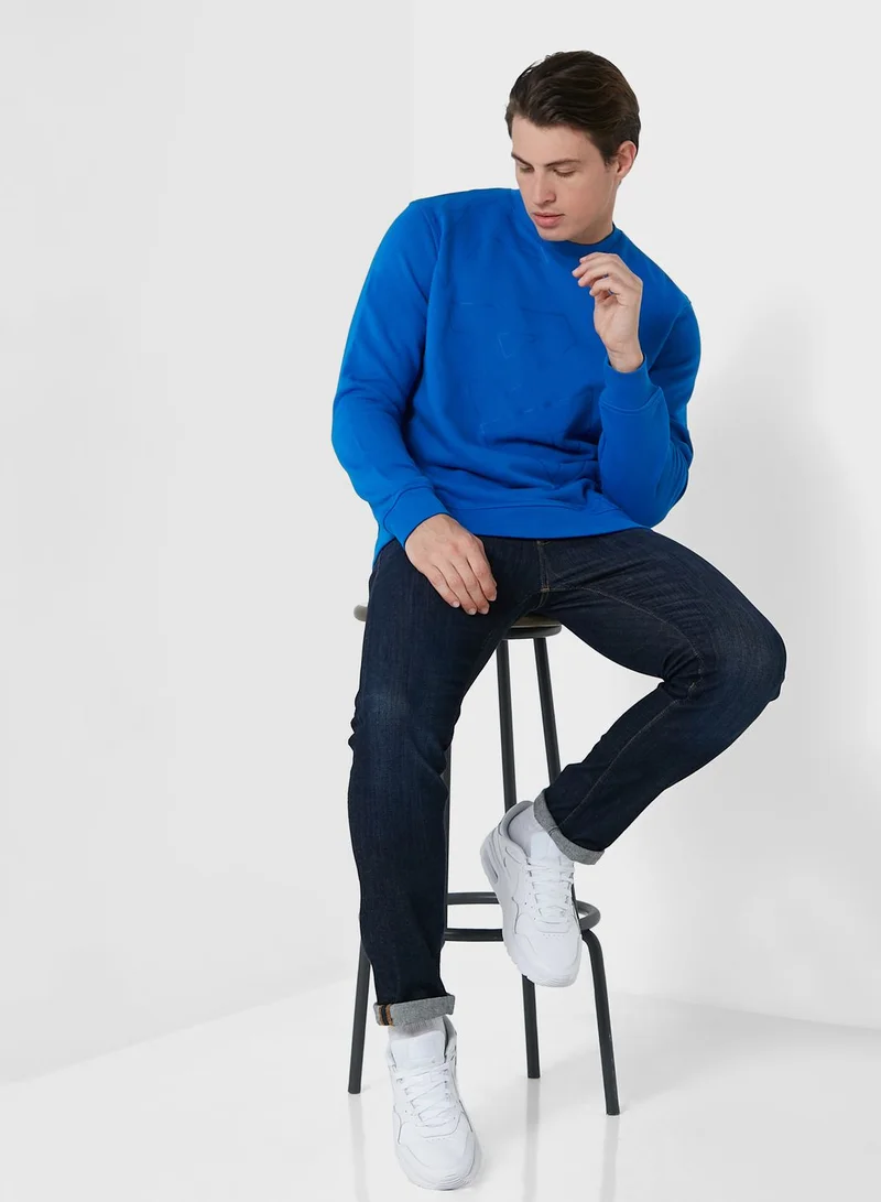 Karl Lagerfeld Printed Crew Neck Sweatshirt