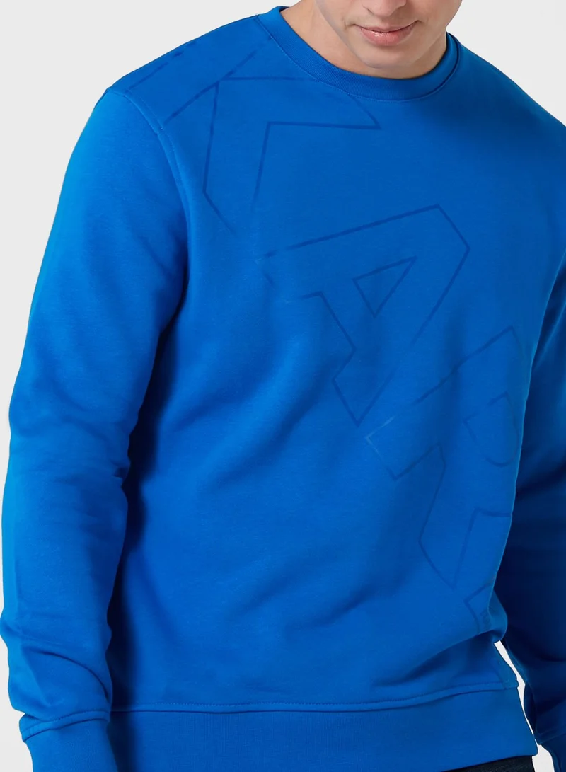 Karl Lagerfeld Printed Crew Neck Sweatshirt