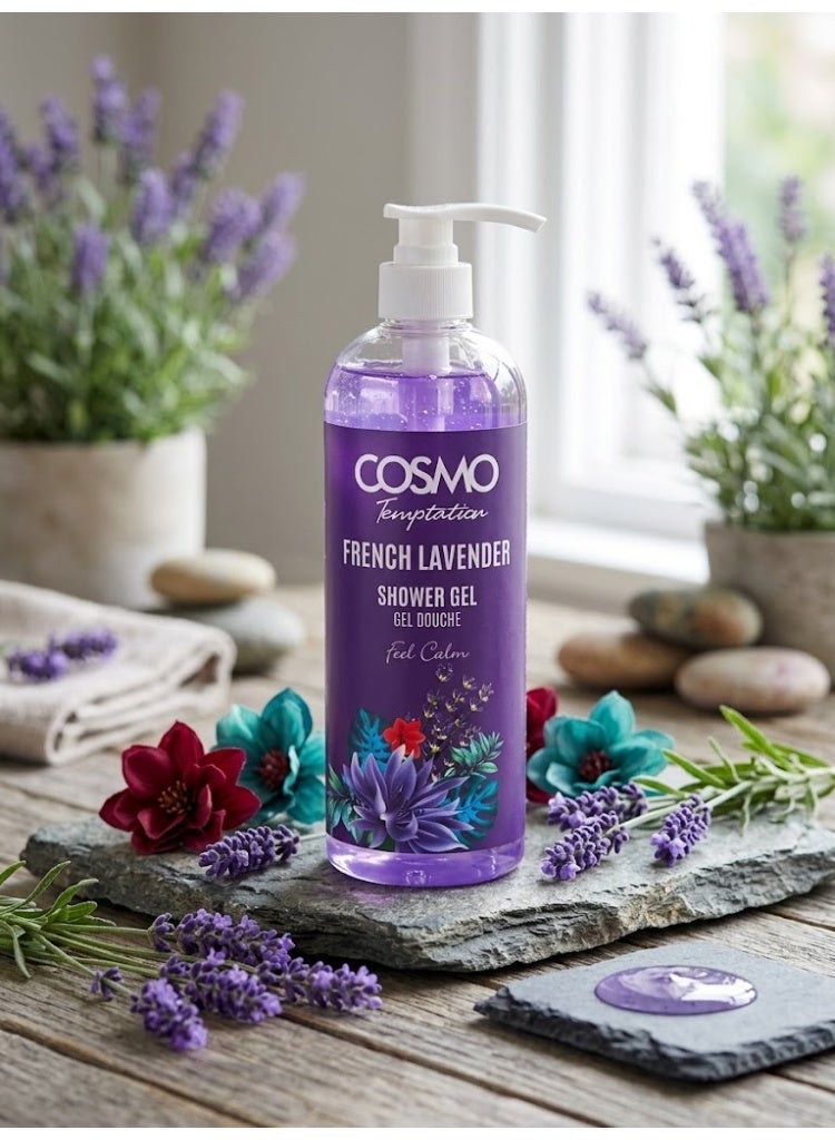 COSMO French Lavender Shower Gel  1000Ml - Image 2