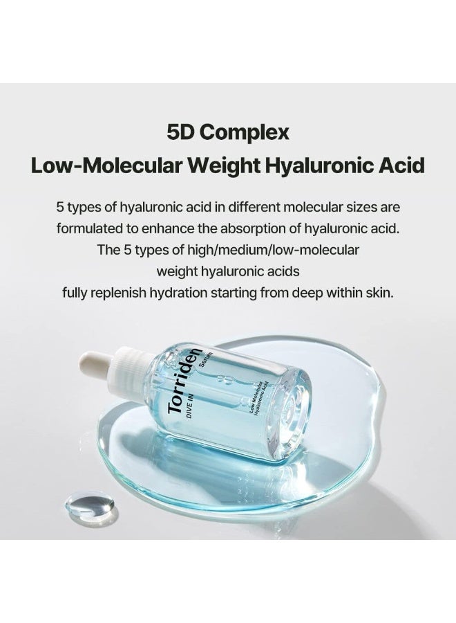 Torriden Dive-In Low Molecular Hyaluronic Acid Serum 50Ml – Deep Hydration, Skin Barrier Repair & Wrinkle Care, Vegan Formula, 1.69 Fl Oz - Image 4