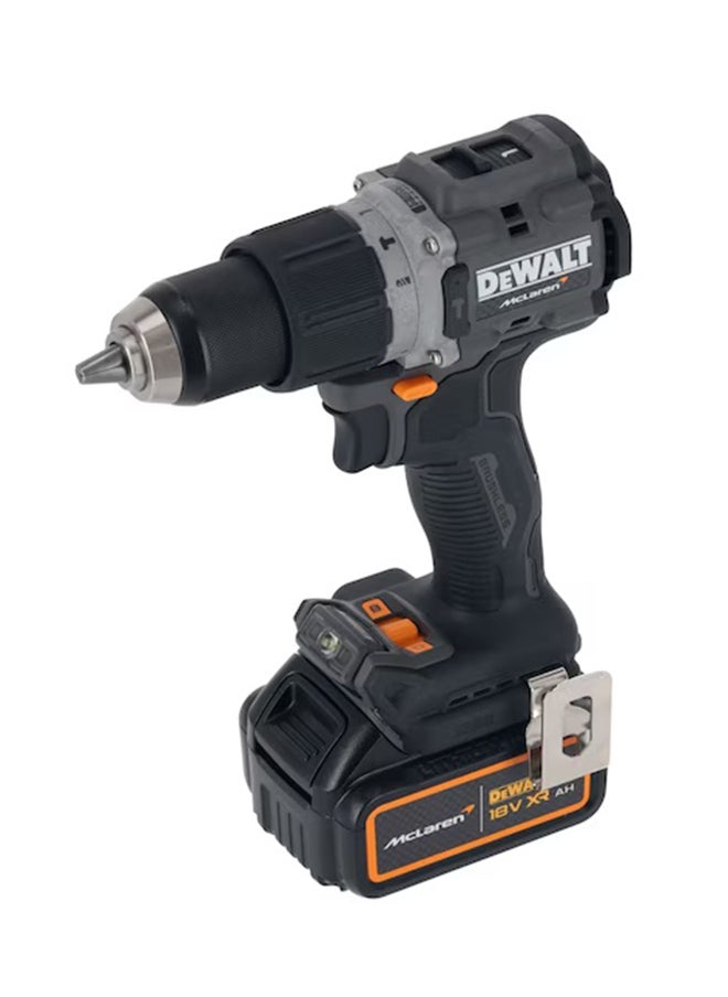 DEWALT - DEWALT x McLaren F1 Team 18V XR Brushless Hammer Drill Driver – Dual Battery Hammer Drill for Extended Runtime - 2 x 4Ah - Image 1