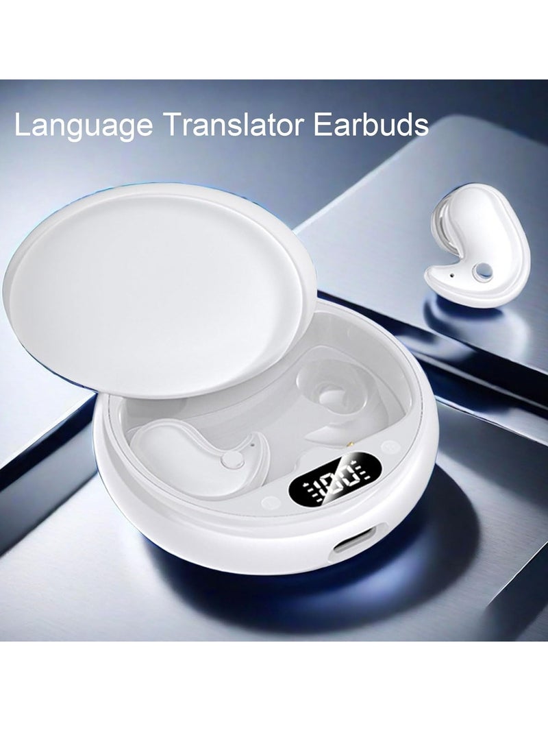 general Real-time language translator, two-way translation device with 144 language applications, voice translator for travel, study, business (white) - Image 2