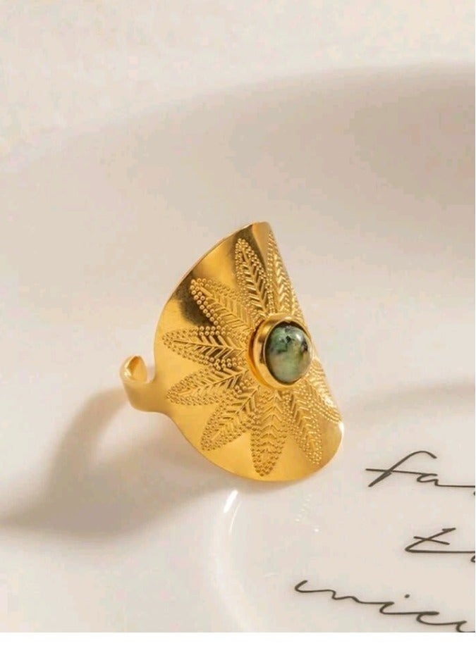 Jewelry For Life Trendy Stainless Steel Gold Plated Ring For Women One Size - Image 5