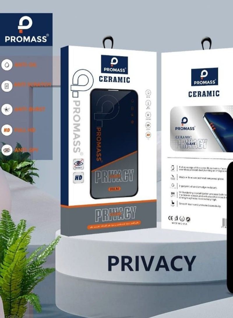 PROMASS Screen Protector Nano Glossy Privacy Protection for iPhone 12 Pro - Image 1