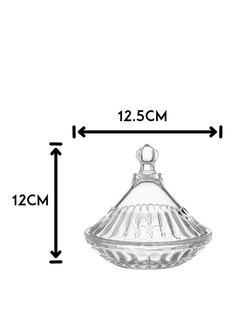 Green Apple Set of 2 multi-purpose clear glass dates 12.5x12 - Image 4