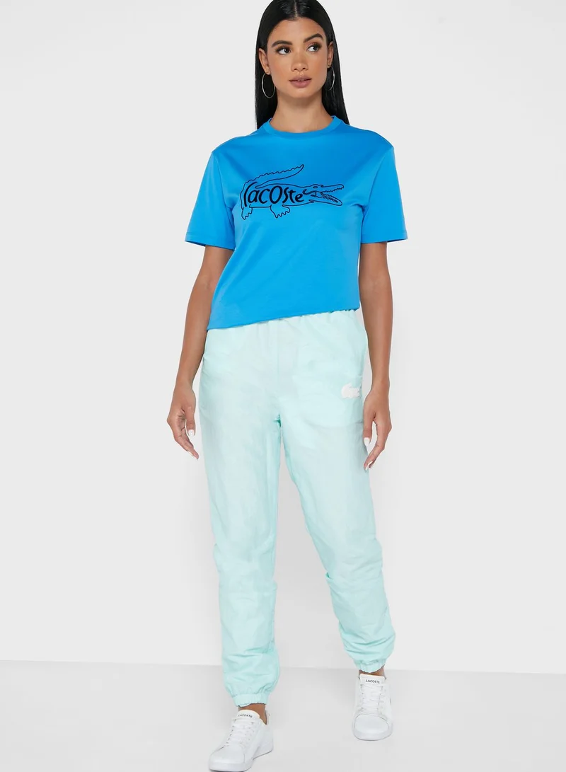 LACOSTE Logo Cuffed Joggers