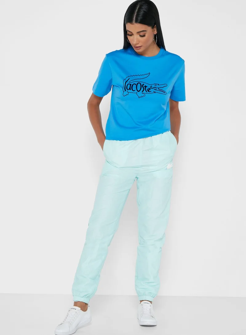 LACOSTE Logo Cuffed Joggers