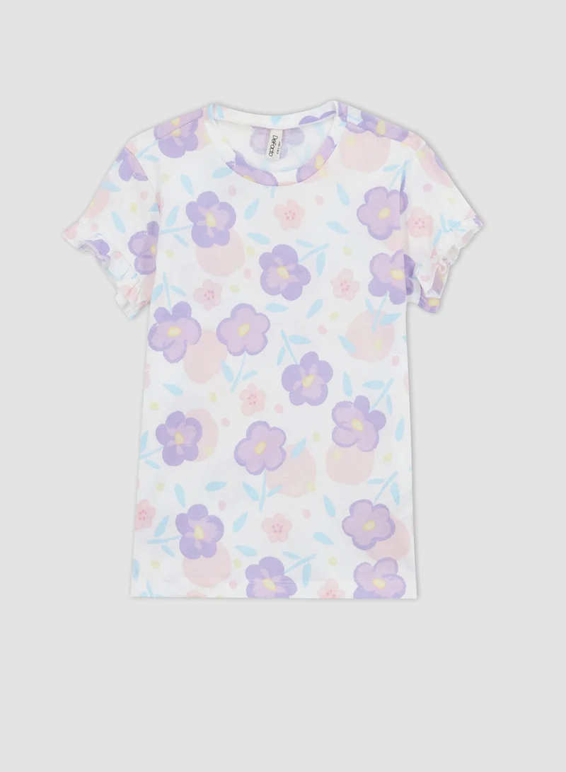 DeFacto Kids Floral Print Pyjama Set