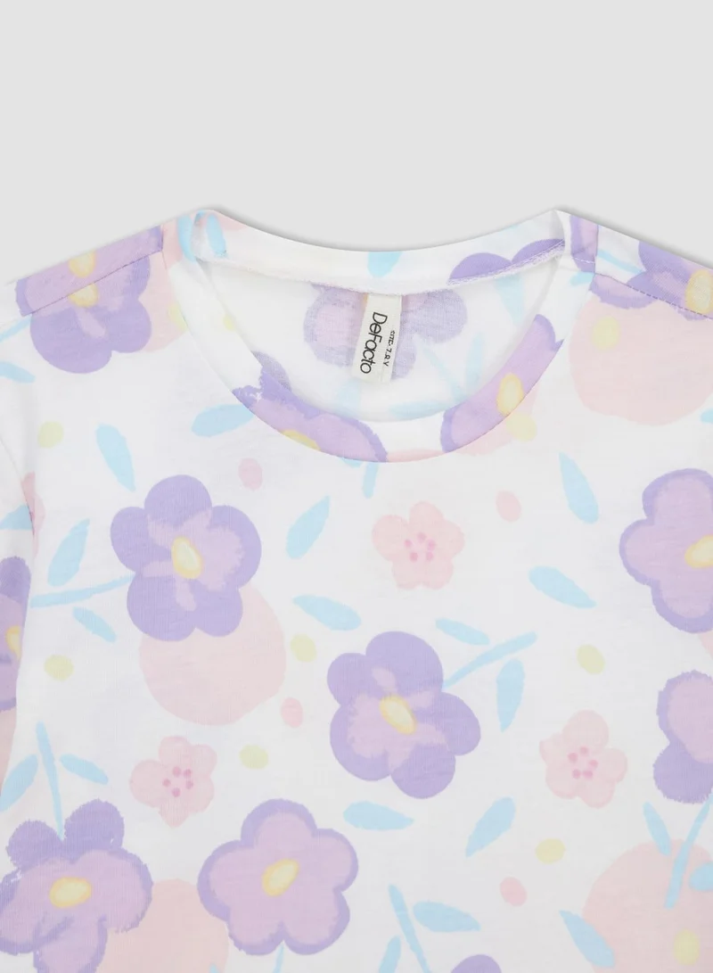 DeFacto Kids Floral Print Pyjama Set