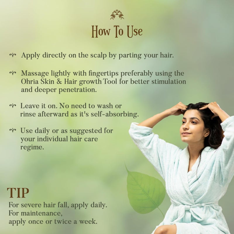 OHRIA Banyan Root Hair Tonic  Anti Hair Fall Healthy Lustrous - Image 4