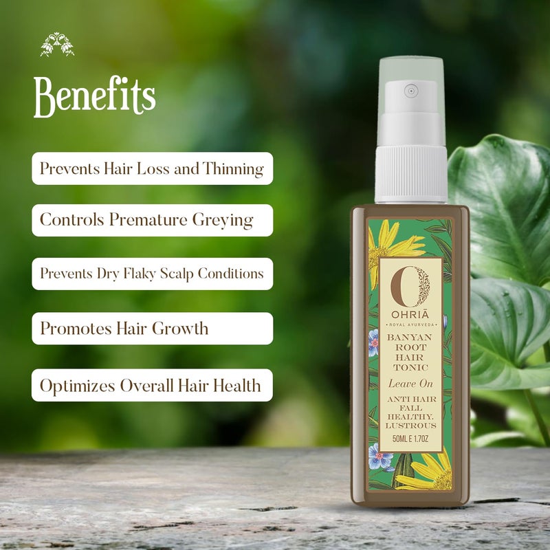 OHRIA Banyan Root Hair Tonic  Anti Hair Fall Healthy Lustrous - Image 3