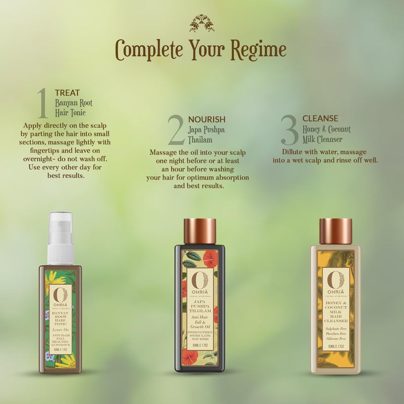 OHRIA Banyan Root Hair Tonic  Anti Hair Fall Healthy Lustrous - Image 5