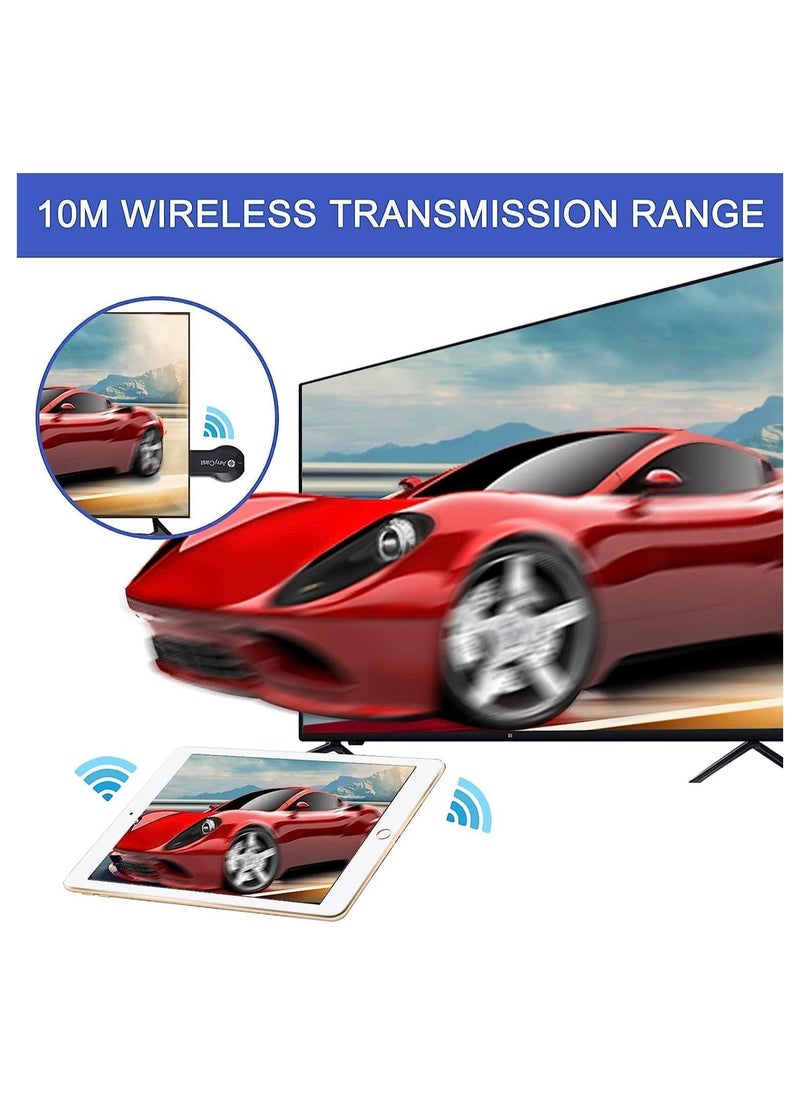 HDMI Wireless Display Adapter - WiFi 1080P Mobile Screen Mirroring Receiver Dongle to TV/Projector Receiver Support Windows Android Mac iOS,