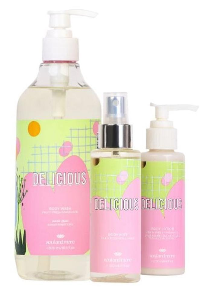 SOUL & MORE Delicious set of 3 (Splash 120ml-Lotion 120 ml -Shower gel 500 ml) - Image 1