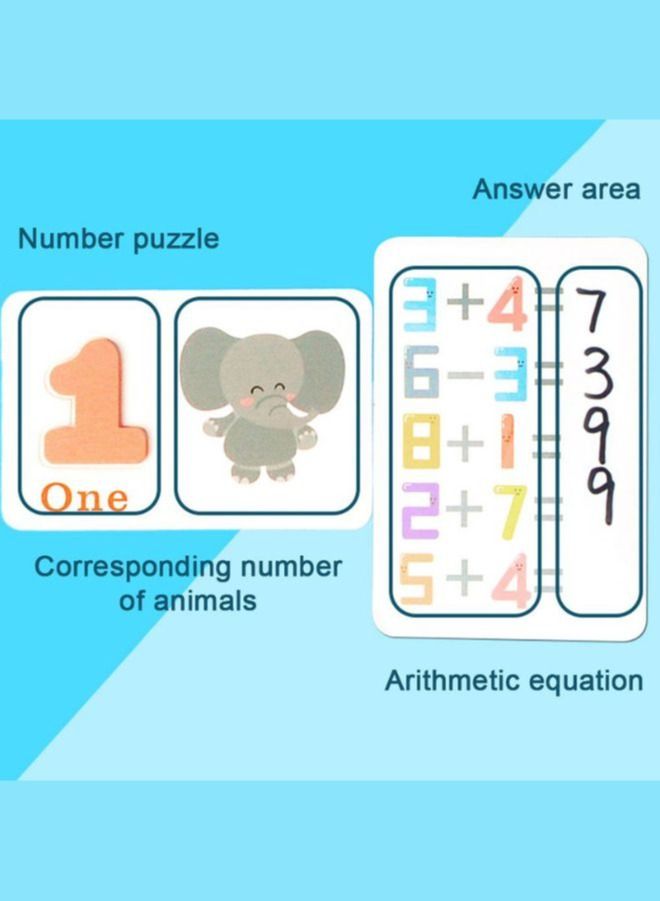Educational Toys Reusable Math Learning Puzzle Cards for kids - Image 4